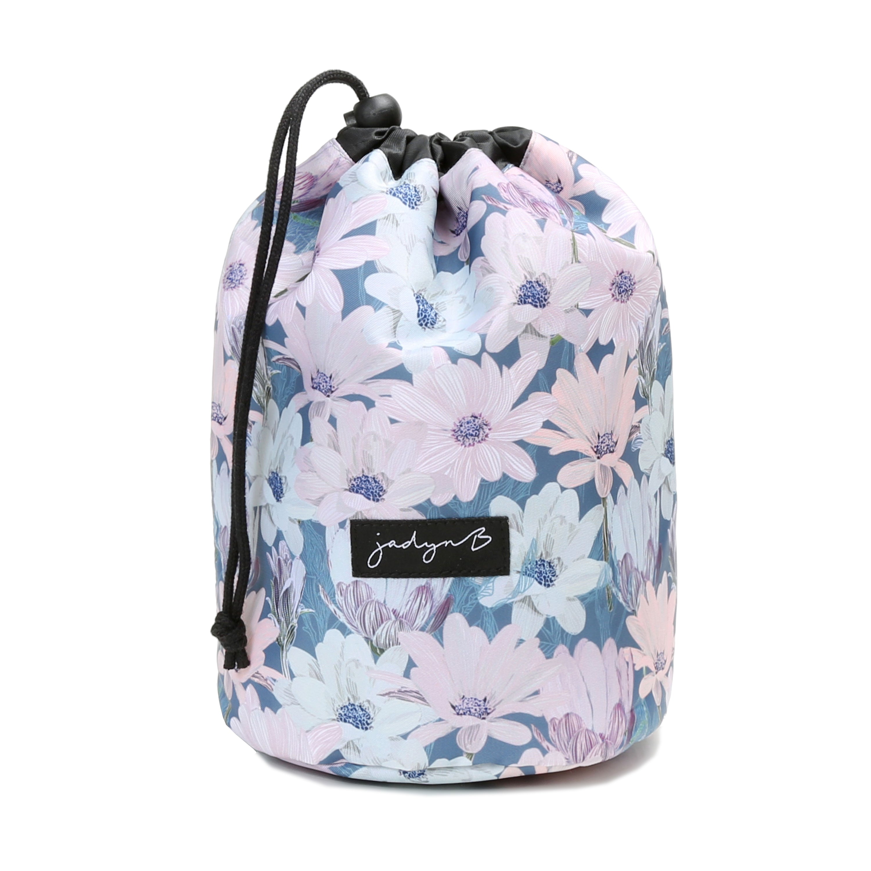 cinch top makeup travel bag Cosmetic Cinch Blooming Daisy